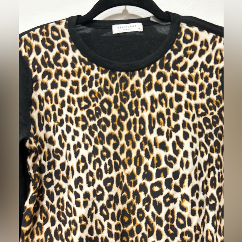 Equipment Roland Leopard Print Sweatshirt - Picture 7 of 9